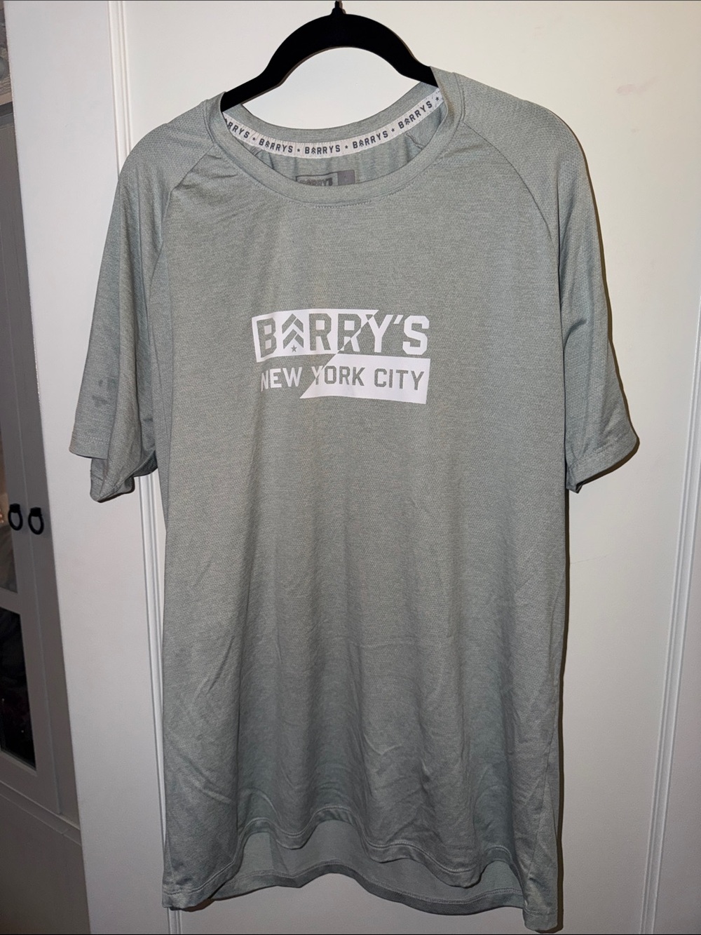 Barry’s NYC Grey Short-Sleeve Performance Tee